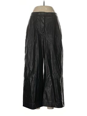 Lucky Brand Black Wide-Leg Faux Leather Pants